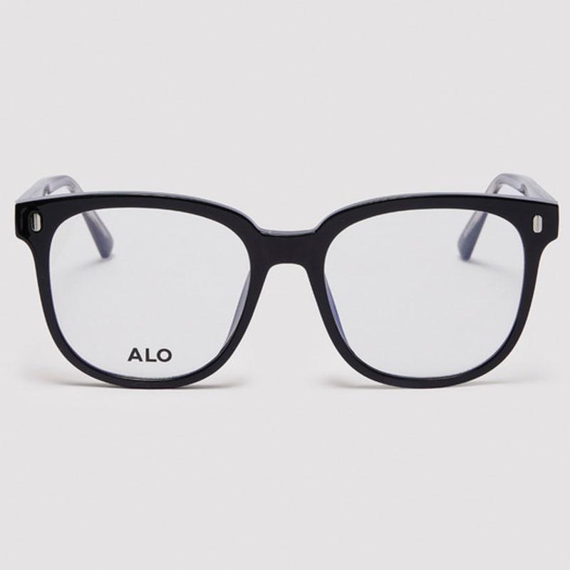 

aloeyewear [Essential] AL5508 0909G Two Big Oversquare Black Glasses Frame Blue Light Blocking Lens Selection Demo lens (basic inclusion)