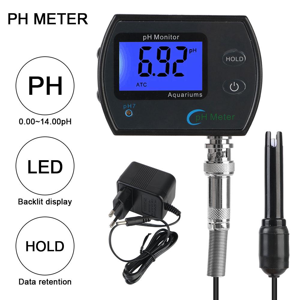 PH Meter EU plug Online pH monitor Acidometer Professional Accurate for Aquarium Multi-parameter Water Quality Monitor