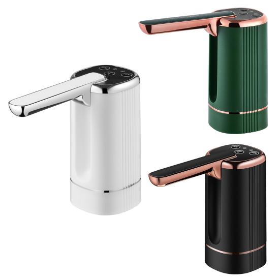 Foldable Water Dispenser Pump with 3 Speed Modes 1200mAh Automatic Water Pump for 5-Gallon Bottles 600ml Timed Dispensing Water Pump