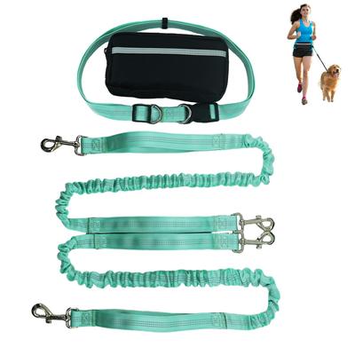 Multifunctional Dog Walking Waist Bag with Dual Leash and Anti-Pull Design