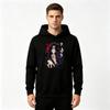 Men Anime Print Pullover Hoodie Long Sleeve Casual Sweatshirt for Daily Wear