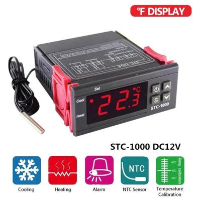 STC-1000 Digital LED Temperature Controller Heating Cooling Centigrade Thermostat 2 Relays Output with NTC Sensor Probe 12v 220V