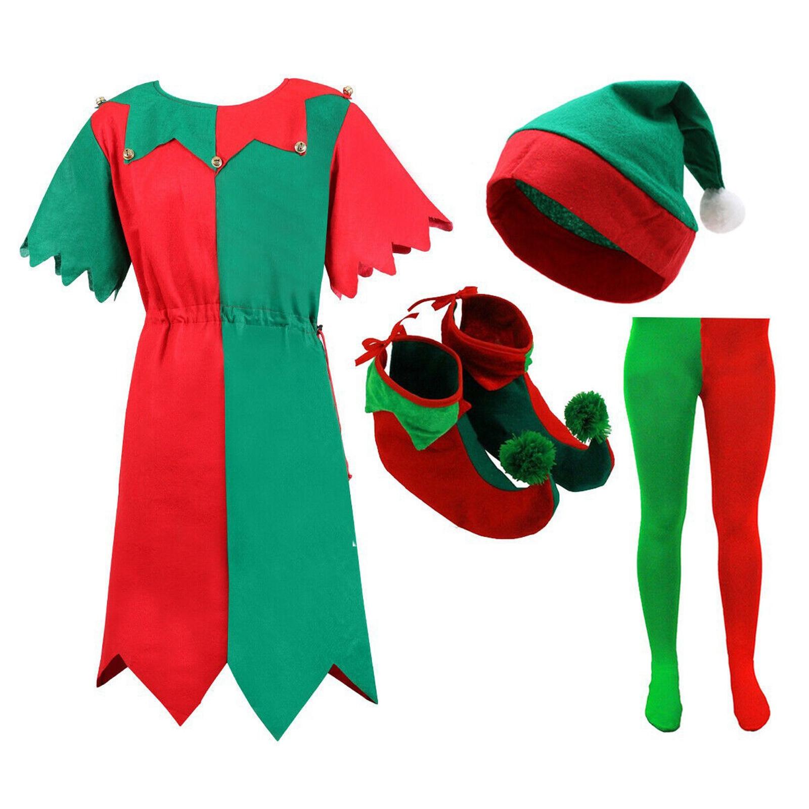 

Унисекс Рождественский Взрослый Маскарадный Фестивальный Костюмный Набор XL красный