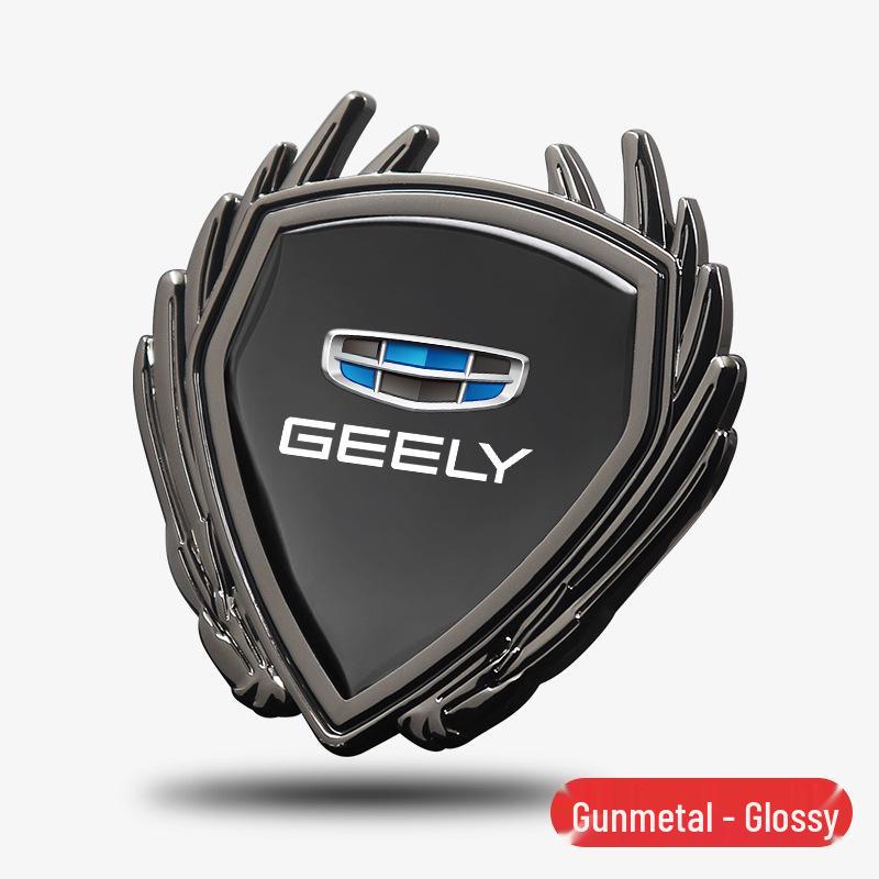Metal Badge Side Window Logo Sticker for Geely 4th Gen Emgrand GS/GL/Binyue L Car
