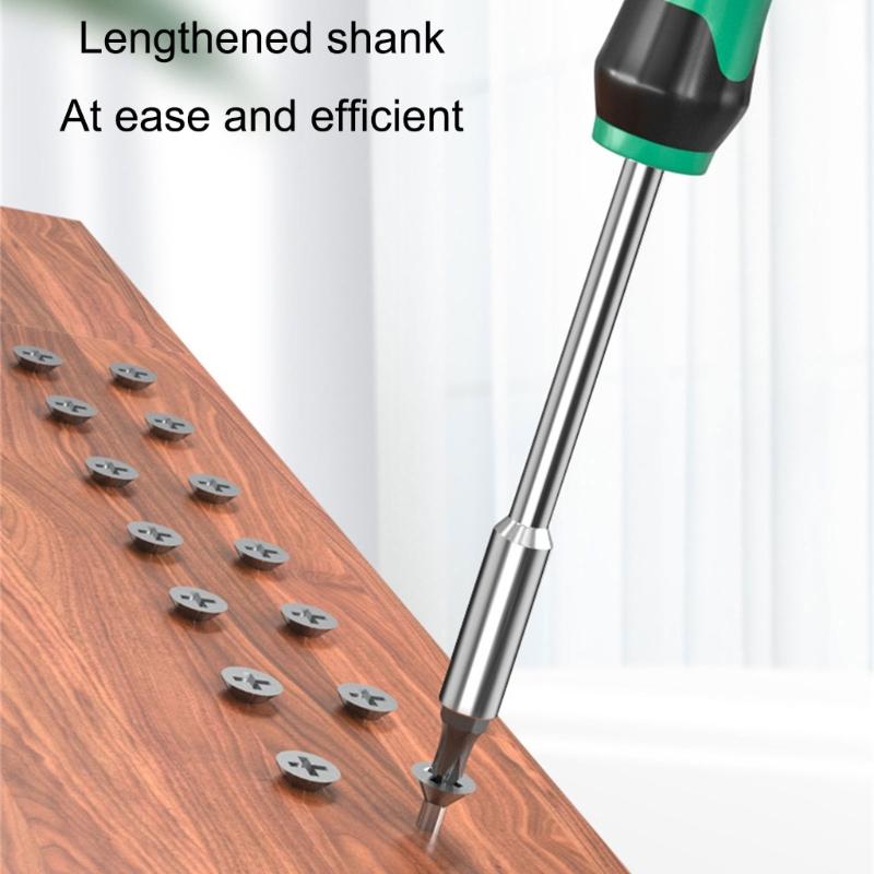 Professional Steel Screwdriver Bit Adapter Extended Shafts Nut Driver Suitable for Multiple Socket for Complex Tasks