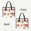 Cute Watermelon Print Large Tote Bag Casual Lightweight Shoulder Bag for Daily Shopping Travel