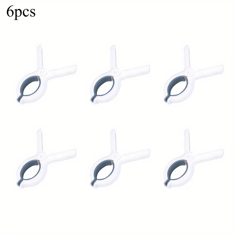 6pcs Beach Towel Clips Plastic Clothes Pins Fixed Quilt Drying Clips Windproof Clothes Clips Home Towel Clothes Bed Sheet Clips