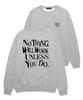 SHIRTER Unless Uo Do Sweatshirt (Sls021) Melange Gray (Type A)