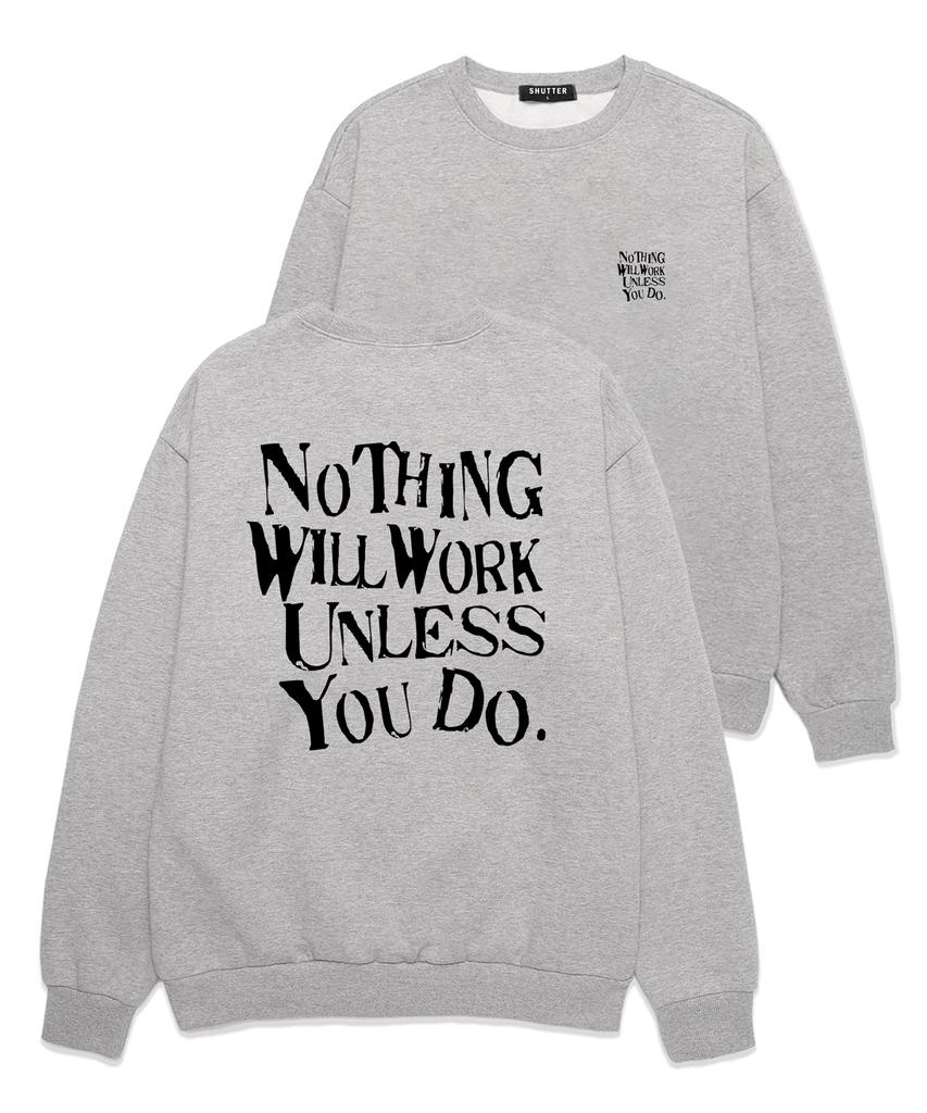 SHIRTER Unless Uo Do Sweatshirt (Sls021) Melange Gray (Type A)