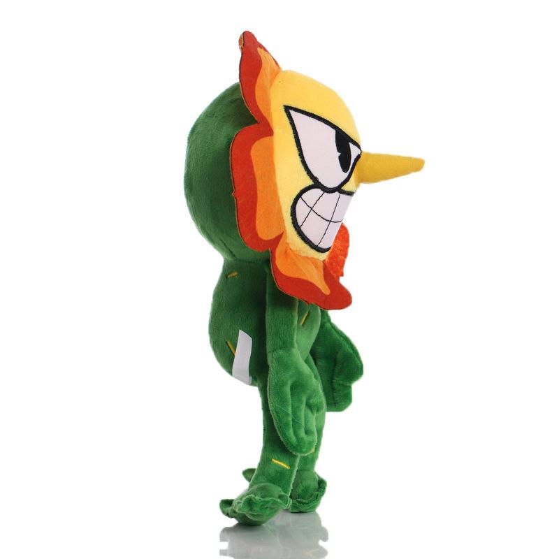 25cm Cuphead Plush Cagney Carnantion Cuphead Plush Toy Mugman Plush Toy Cartoon Flower Doll Toys for Children Birthday Xmas Gift