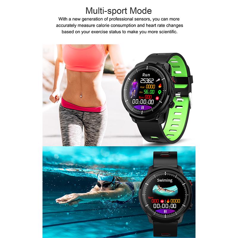 Buy L5 Smart Watch with Heart Rate Monitor Waterproof Swimming Bluetooth  Smartwatch 7 Days Working Time at affordable prices — free shipping, real  reviews with photos — Joom