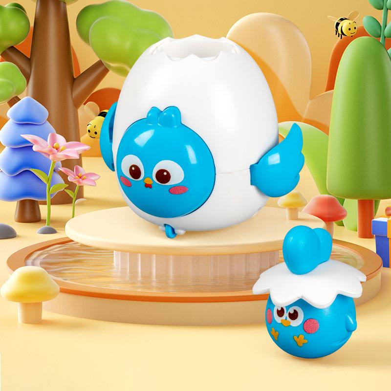 Colorful Cartoon Pet Egg Spring Loaded Toy Car For Kids Interactive Fun Experience