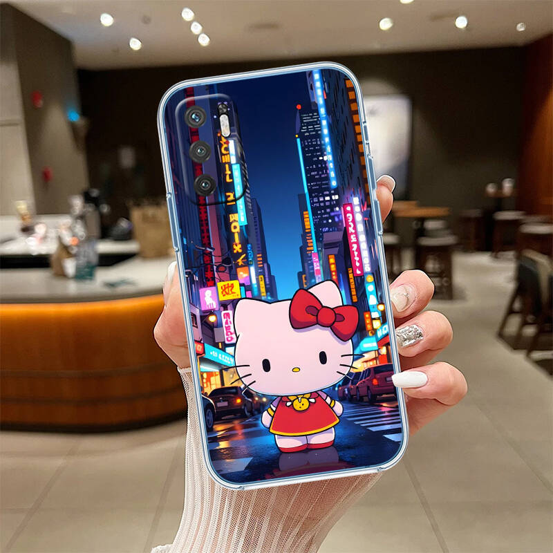 Cartoon Hello kitty Phone Case for Motorola Edge 20 30 S30 40 50 Fusion Lite Plus Pro Ultra Neo One Action Zoom Hyper Power Macro Vision