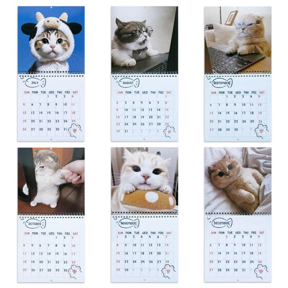 Memo Planner 2026 Cat Calendar One Month To View 2026 Wall Calendar Cute Monthly & Daily Planner