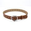 Children's Punk Belt Student Boys and Girls Jeans Heart-shaped Hollowed Out Heart Belt Female Pink Sky Blue