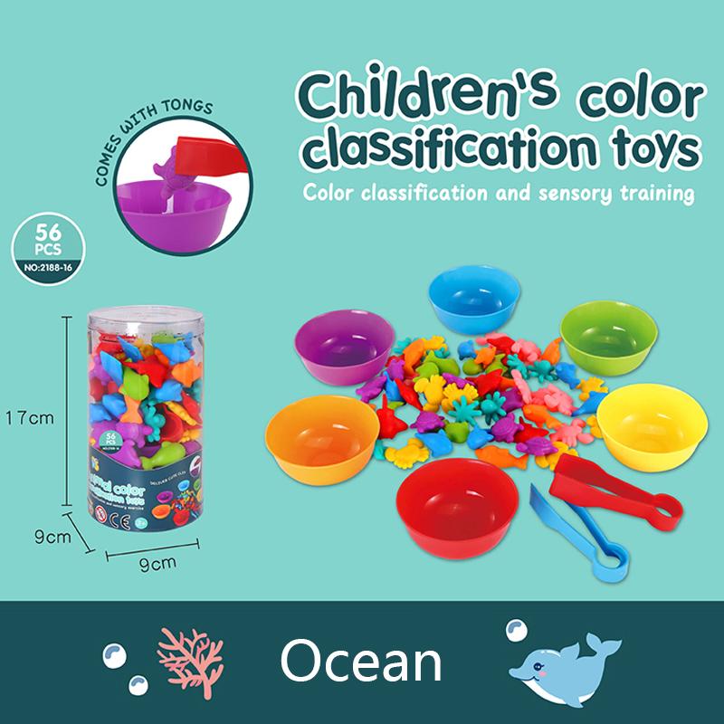 Montessori Color Sorting Toys Matching Game Baby Toys Fine Motor Training Educational Toys Montessori Games For Kids 2 3 4 Years