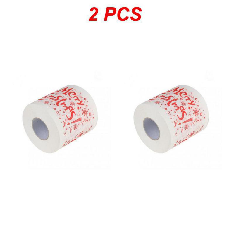 2/1 STÜCKE Weihnachtsmuster-Serie Rollenpapier Weihnachtsdekoration Drucke Niedliches Toilettenpapier Weihnachtsdekor Für Wohnkultur Zubehör