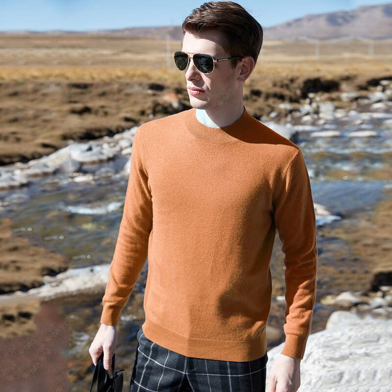 Męski sweter Antonio z mieszanki kaszmiru z golfem