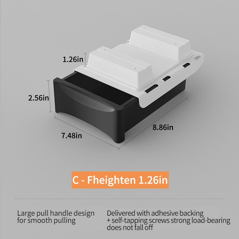 Small Under Desk Storage Cabinet with Mobile Pedestal, Hidden Drawer and Cable Management for Efficient Workspace Setup