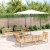 VidaXL Salon Garden Set 5 Pcs Solid Acacia Wood, Table and Chair Set, Lounge Set of 3209318