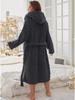 Robe chaude jacquard à manches longues pour femme pour l'automne et l'hiver
