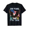 Vintage 250th Anniversary 1776 2026 Us Flag Bald Eagle T Shirt Unisex Patriotic Liberty Freedom Short Sleeve Tops