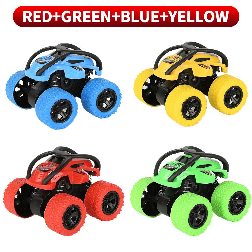 Four Wheel Drive Stunt Inertia Toy Car - Inertia Drive, No Battery Required, High Playability - Suitable for Boys and Girls As G