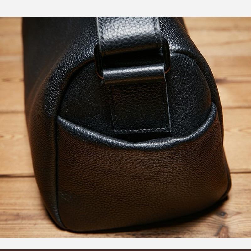 Mládežnický polštářek Taška crossbody z pravé kůže Pánská taška přes rameno z hovězí kůže s lícovou usní Cyklistický batoh