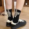 3 Pairs Women's Cat Socks 3D Cat Socks Quirky Socks Spring Autumn and Winter Socks Lot