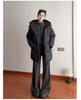 Women's Striped Casual Suit - Spring 2026 Korean Style, Old Money Look, Light-Colored Intellectual Outfit