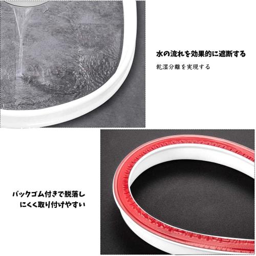 VorsiPro Spaltabdichtung, Spülbecken-Wassersperre, Waschtisch-Spaltabdeckung, Faltbare Duschbarriere, Wasserabweisend, Spritzschutz, Reinigung, Staubschutz, F