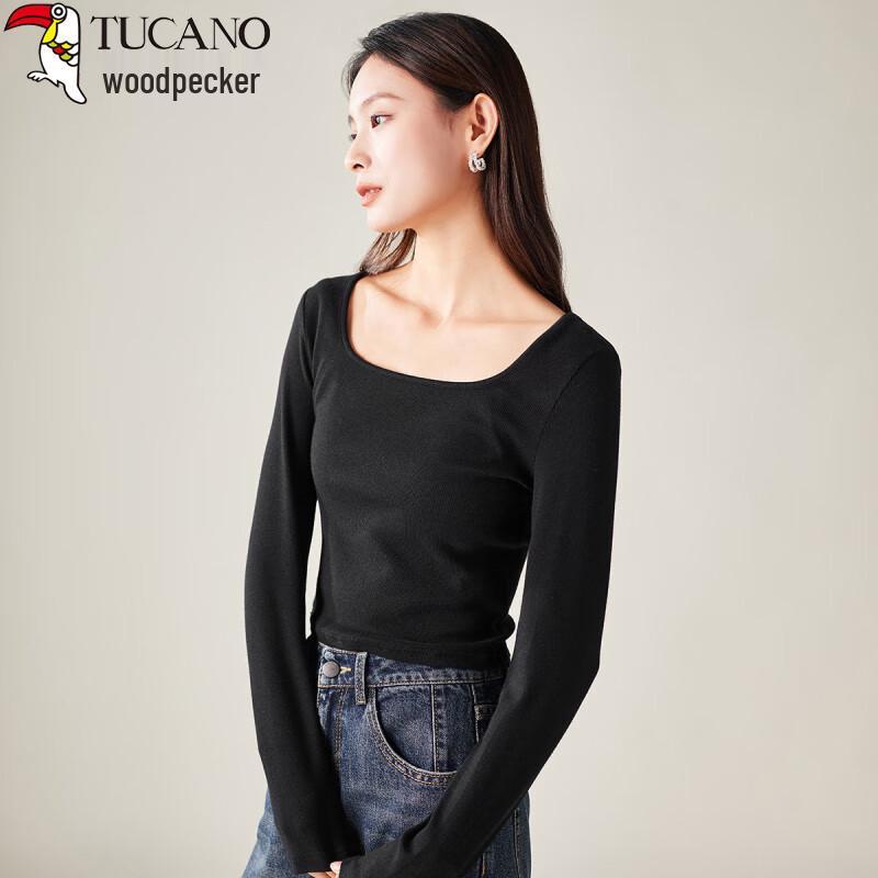 

Женский базовый топ Plover Premium с мягкой квадратной горловиной и длинным рукавом S