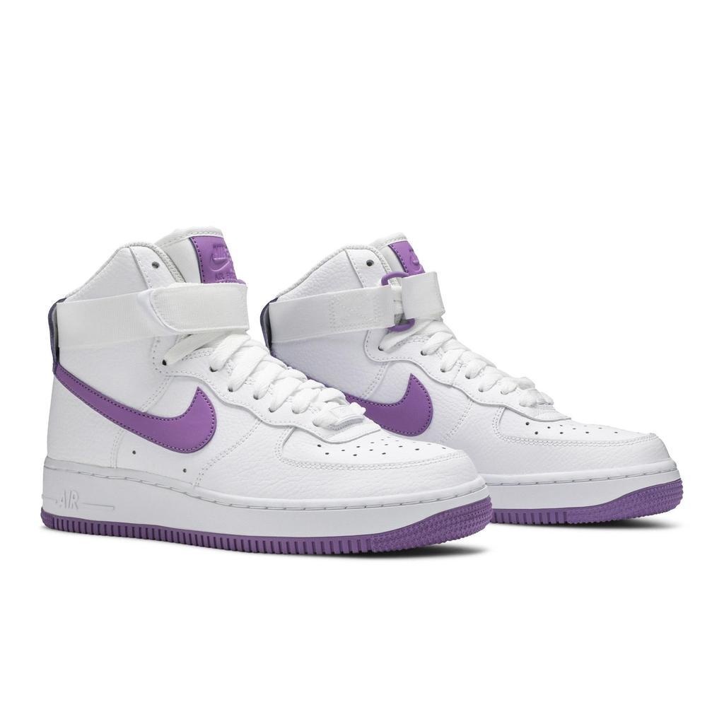 Nike Womens Air Force 1 High 'White Dark Orchid' (women's Sizes) White / Dark Orchid / White Skate Shoes 334031 112