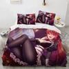 2025 Luxury New 3D Print Kawaii Anime Sexy Girl Bedding Set Boys Girls Twin Queen Duvet Cover Adult Fashion Home Textileextile