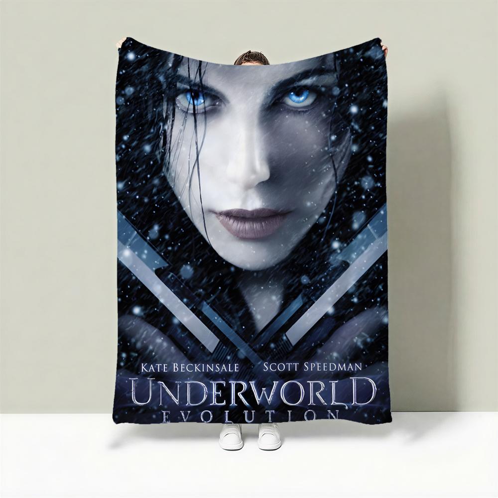 Movie U-Underworld Throw Lightweight 240g Flannel Blanket Soft Skin-friendly for Summer Cooling