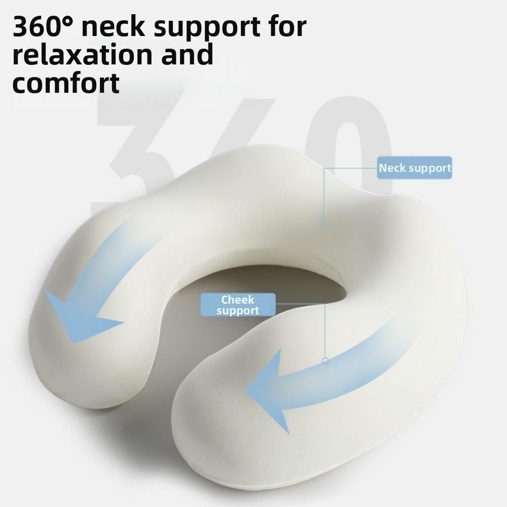 Portable Neck Pillow Comfort Support U-shaped Design U Shape Pillow Multi-functional Soft Material Travel Pillow Home Comfort