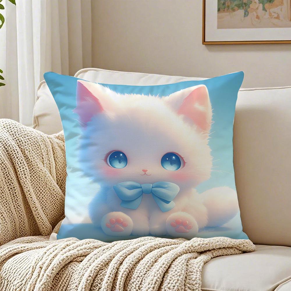 Cute Cured Animals Pictures Lovely Cushion Cover Pillowcase Antidustmite living Room Sofa Decor Cushion Room