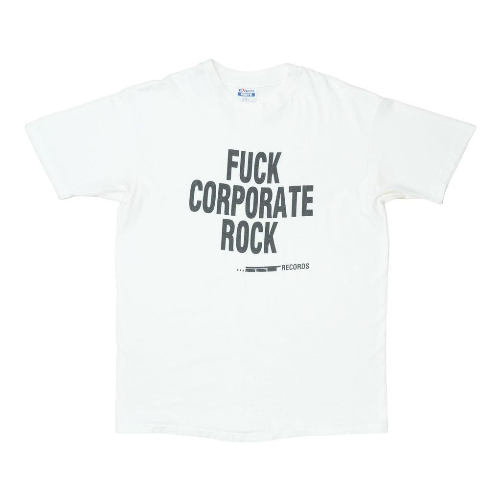 vintage 1980s SST Records Fuck Corporate Rock Shirt