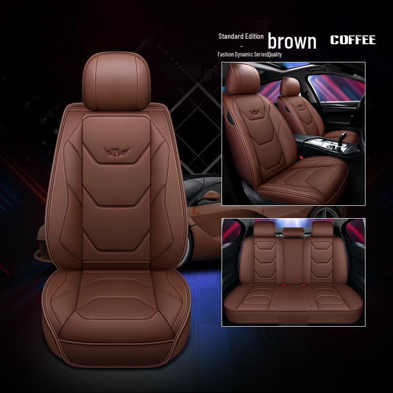 Universal Four Seasons Leather Car Seat Cushion for Small Cars & SUVs