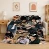 Kpop Bang Chan Stray Kids Muziek Flanellen Deken Zacht Warm Plaid voor Slaapkamer Woonkamer Bed Reizen Kamperen Picknick Cadeau