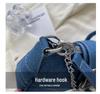 2023 Retro Fashion Women's Denim Chain Crossbody Shoulder Bag – Textured Versatile Underarm Style