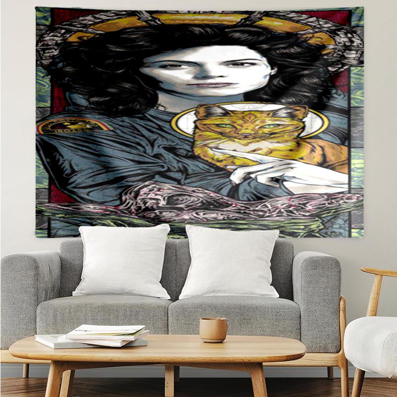 1PC Alien Horror Artwork K-pop Music Group Tapestry Accessories for Bedroom,Livingroom, Dormitory Room Wall Decor Fan Birthday Gifts