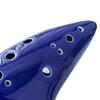 12 Holes Alto C Ocarina Ceramic Ocarina with Lanyard Handrest Mini Wind Instrument for Beginners