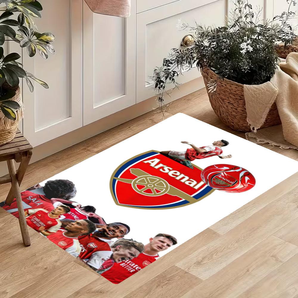 Arsenal Kitchen Mats Durable Bathroom Pads Comfortable Rugs Carpets For Kitchen Home Office Sink Laundry Room Bathroom Decor