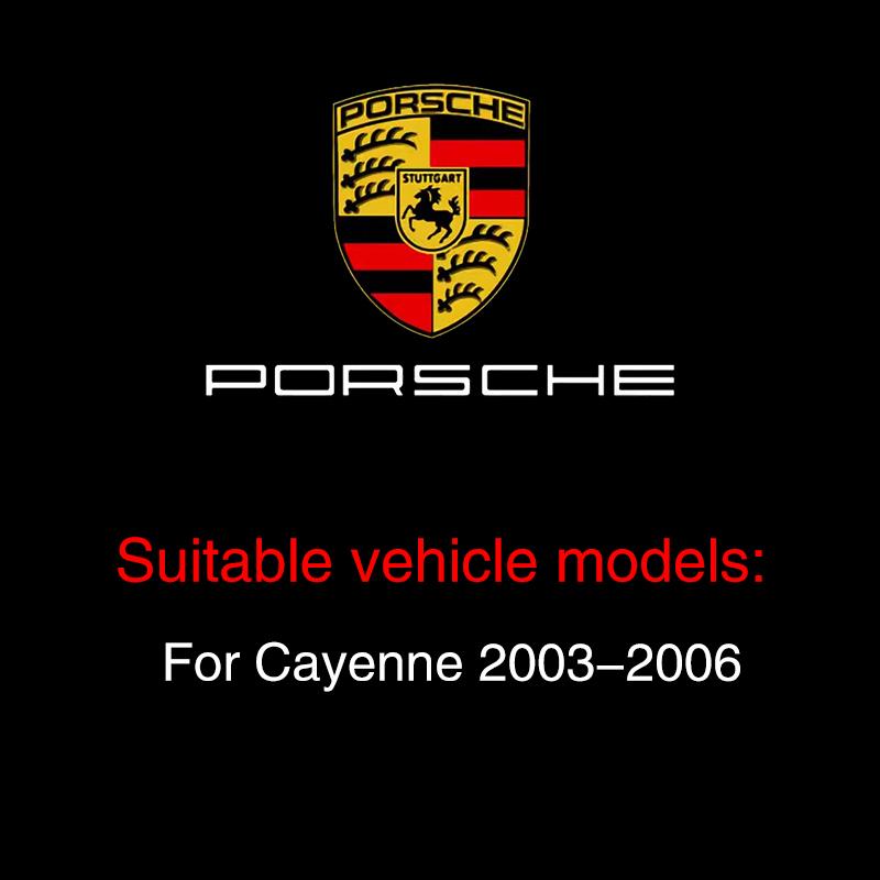 2Pcs Car Door HD Projector Lamp LED Decoration Atmosphere Light For Porsche Cayenne Panamera Macan 911 718 Taycan Boxster Cayman