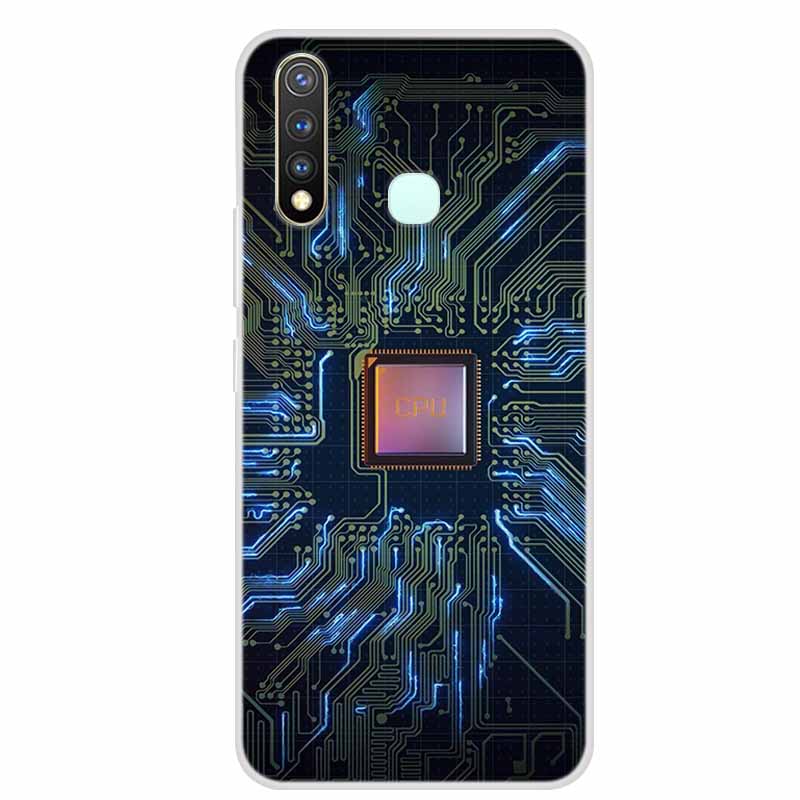 Per Vivo 1915 / Y19 /U3 Custodia Bumper Silicone TPU Copertura Posteriore Morbida Per Vivo Y19 Y 19 VivoY19 Custodia Cartone animato fundas su Vivo1915 Coque