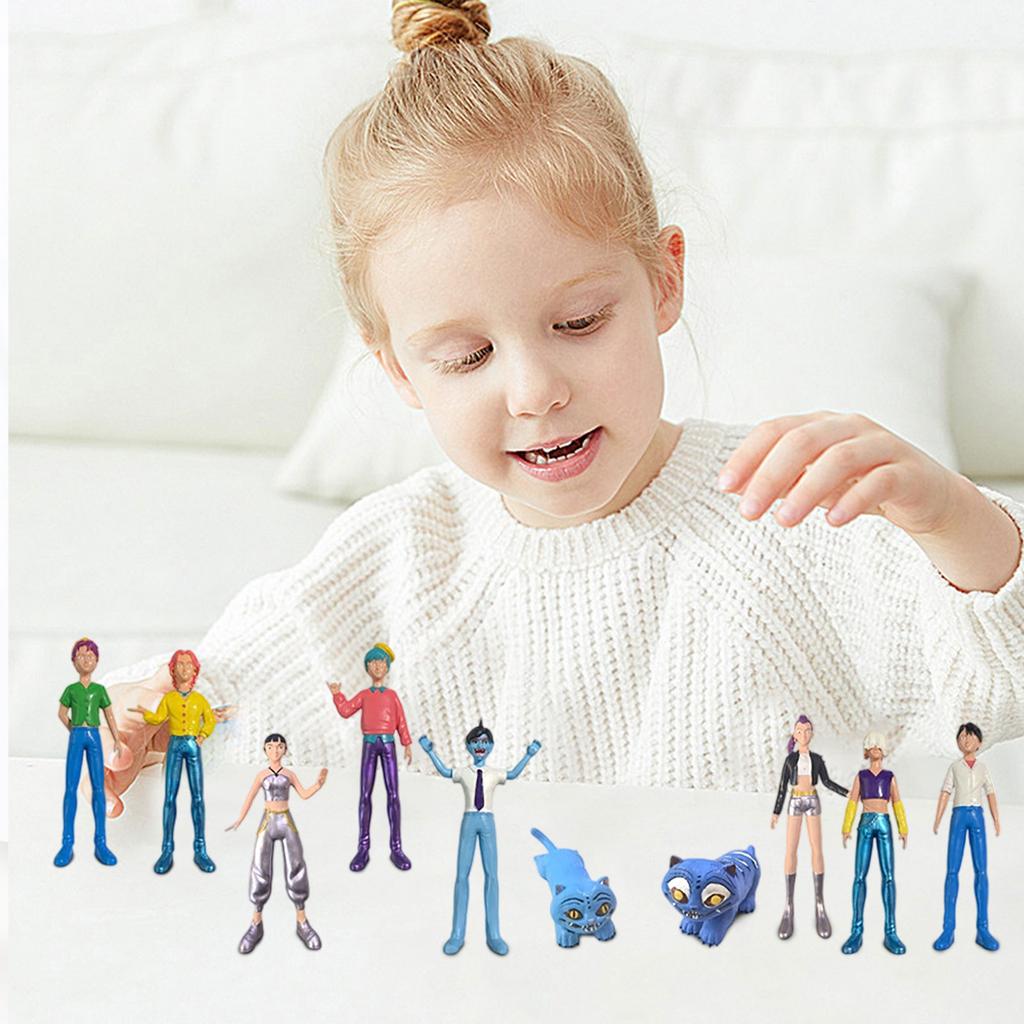 12pcs 3D Celebrity- Action Figure Game Peripheral Doll Model Ornaments