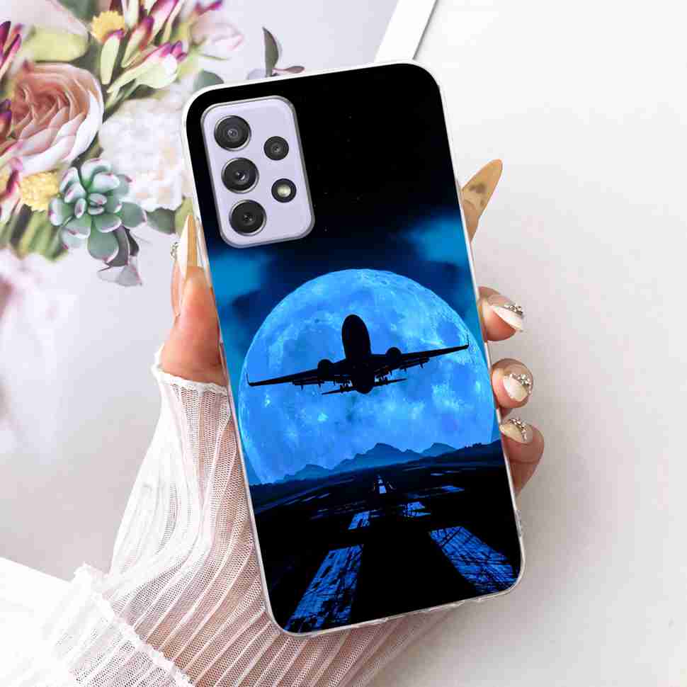 Für Samsung A72 Hülle SM-A725F Fundas Weiches Silikon Luxuriöse Bemalte Abdeckung Hüllen Für Samsung Galaxy A72 Gehäuse Bumper