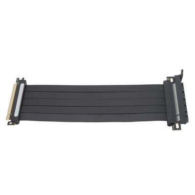 PCIe 4.0 X16 GPU Riserkabel 16X Flexibles Kabel Hochgeschwindigkeits-Erweiterungsport-Adapter 180 Grad EMI