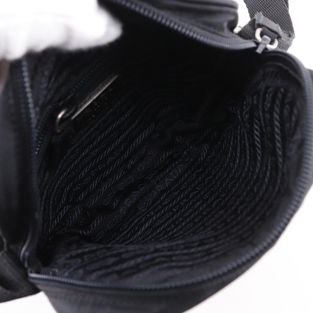PRADA SPORTS Pochette Shoulder Bag B8675 NERO Black Nylon Unisex Used